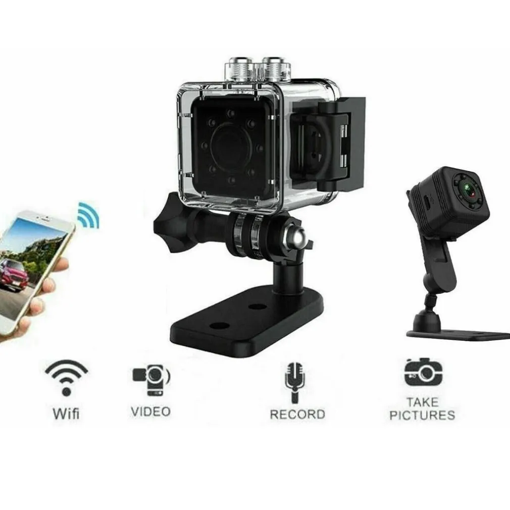 MINI TELECAMERA SPORT SPIA SQ29 WIFI SUB IP SENSORE MOVIMENTO WATERPROOF