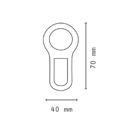 MINI TORCIA A LED COB IN ALLUMINIO TASCABILE PORTATILE IN VARI COLORI DT-2070