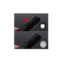 MINI TORCIA A LUCE BIANCA 500 W 800 LUMES RICARICABILE RESISTENTE CON GANCIO