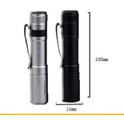 MINI TORCIA CON ZOOM A LED TX-9636 A BATTERIE COMPATTA CON CUSTODIA IN METALLO