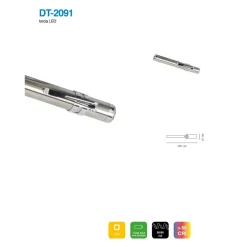 MINI TORCIA LED PORTACHIAVI CREE A FORMA DI PENNA IN ALLUMINIO TASCABILE DT-2091