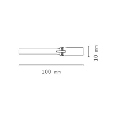 MINI TORCIA LED PORTACHIAVI CREE A FORMA DI PENNA IN ALLUMINIO TASCABILE DT-2091