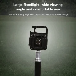 MINI TORCIA PORTATILE COB RICARICABILE PORTACHIAVI MULTIFUNZIONE EMERGENZA PESCA