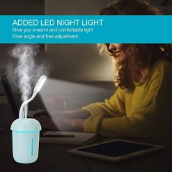 MINI UMIDIFICATORE 3 IN 1 PORTATILE CON LUCE A FORMA DI FUNGO CAMERA AUTO Q-A241