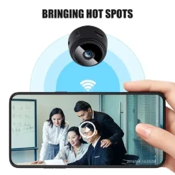 MINI WEBCAM TELECAMERA MULTIUSO INDOOR IP RICARICABILE HD SMART LIFE WIFI Q-HQ36