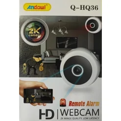 MINI WEBCAM TELECAMERA MULTIUSO INDOOR IP RICARICABILE HD SMART LIFE WIFI Q-HQ36