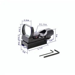 MIRINO OLOGRAFICO DI PRECISIONE PER FUCILE OTTICA CON RETICOLO ROSSO E VERDE