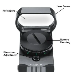 MIRINO OLOGRAFICO DI PRECISIONE PER FUCILE OTTICA CON RETICOLO ROSSO E VERDE