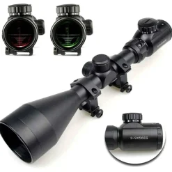 MIRINO OTTICO DI PRECISIONE PER FUCILE CARABINA CON RETICOLO ILLUMINATO 3-9x56EG