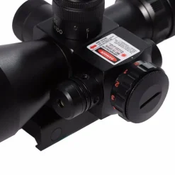 MIRINO OTTICO DI PRECISIONE CON RETICOLO ILLUMINATO 2.5-10X40 PUNTATORE LASER