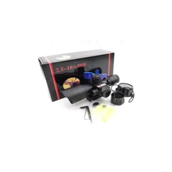 MIRINO OTTICO DI PRECISIONE CON RETICOLO ILLUMINATO 2.5-10X40 PUNTATORE LASER