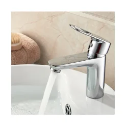 MISCELATORE BAGNO LAVANDINO ESY_5948 PILETTA SCARICO FILTRO FISSO DOPPIO FORO