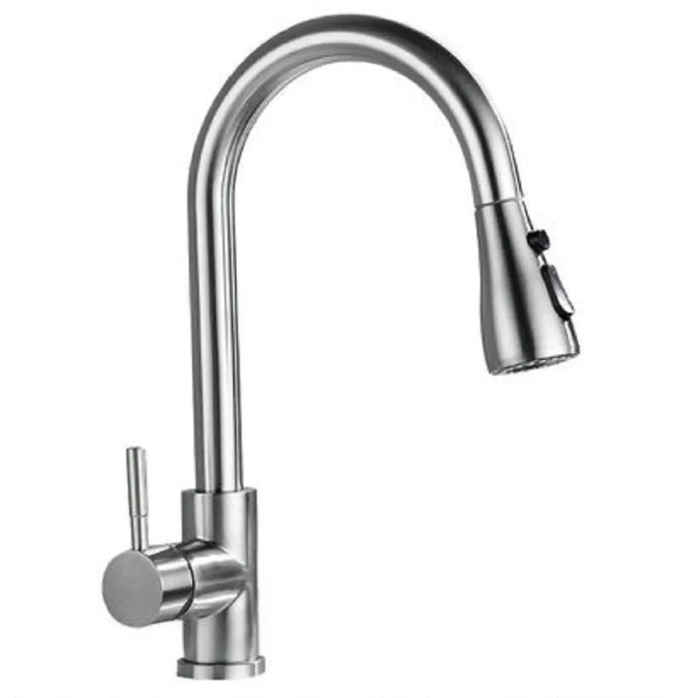 MISCELATORE CUCINA RUBINETTO CON DOCCETTA ESTRAIBILE MONOCOMANDO SATINATO 79572