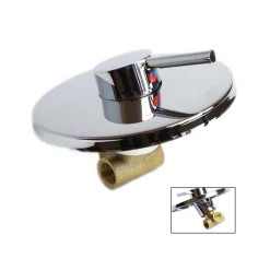 MISCELATORE DOCCIA DA INCASSO MONOCOMANDO BAGNO A MURO TONDO CROMATO