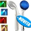 MISCELATORE DOCCIA INDICAZIONE TERMICA A LED 4 COLORI CROMOTERAPIA SOFFIONE