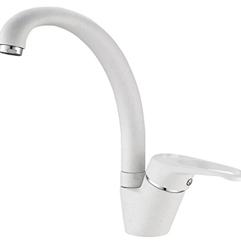 MISCELATORE LAVELLO BIANCO PER LAVANDINO LAVELLO CUCINA MONOCOMANDO