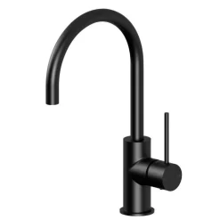 MISCELATORE LAVELLO CANNA ALTA NERO ESY_69147 LAVANDINO CUCINA RUBINETTERIA