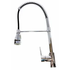 MISCELATORE LAVELLO CUCINA DOCCIA PROFESSIONALE ISOLA CROMATO RUBINETTO LAVABO