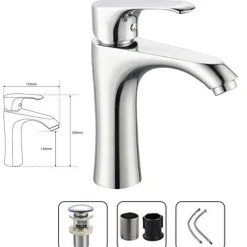 MISCELATORE PER BAGNO LAVANDINO ESY_52788 FILTRO FISSO MONOCOMANDO RUBINETTERIA