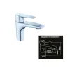 MISCELATORE RUBINETTO BAGNO DOCCIA LAVABO LAVANDINO MONOFORO MONOCOMANDO