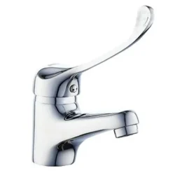 MISCELATORE RUBINETTO BAGNO PER LAVANDINO LAVABO OTTONE CROMATO CLINICA 69205