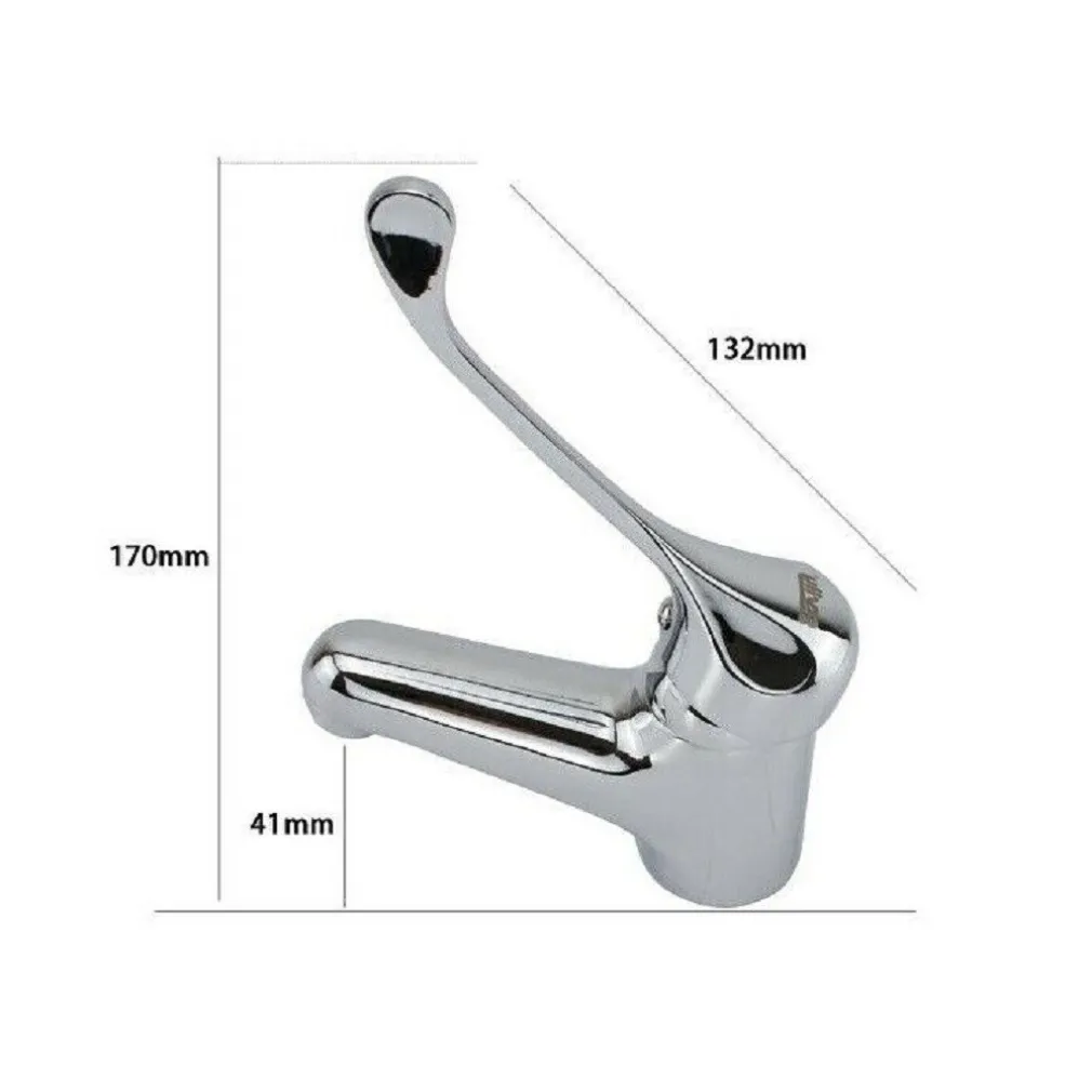 MISCELATORE RUBINETTO BAGNO PER LAVANDINO LAVABO OTTONE CROMATO CLINICA 69205