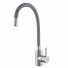 MISCELATORE RUBINETTO LAVELLO CUCINA CANNA FLESSIBILE GRIGIO ACCIAIO SATINATO 52689