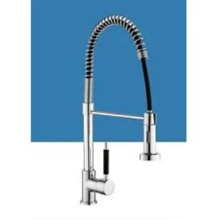 MISCELATORE RUBINETTO LAVELLO CUCINA GETTO LAVABO DESIGN DOCCETTA A MOLLA 59591