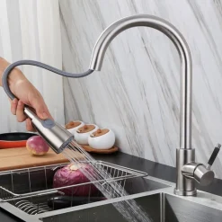 MISCELATORE RUBINETTO LAVELLO CUCINA GETTO LAVABO CON DOCCETTA ESTRAIBILE 59595