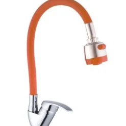 MISCELATORE RUBINETTO LAVABO A DOCCIA DOCCETTA CASA CUCINA FLESSIBILE ARANCIONE