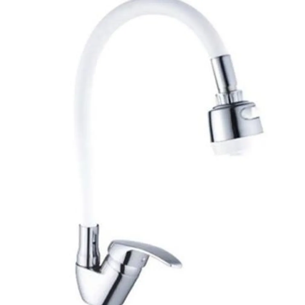 MISCELATORE RUBINETTO LAVABO A DOCCIA DOCCETTA PER CASA CUCINA FLESSIBILE BIANCO