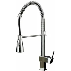 MISCELATORE RUBINETTO LAVELLO CUCINA GETTO LAVABO DESIGN QUADRATO DOCCETTA 59592