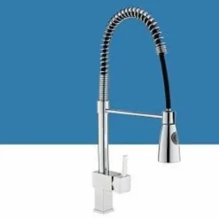 MISCELATORE RUBINETTO LAVELLO CUCINA GETTO LAVABO DESIGN QUADRATO DOCCETTA 59592