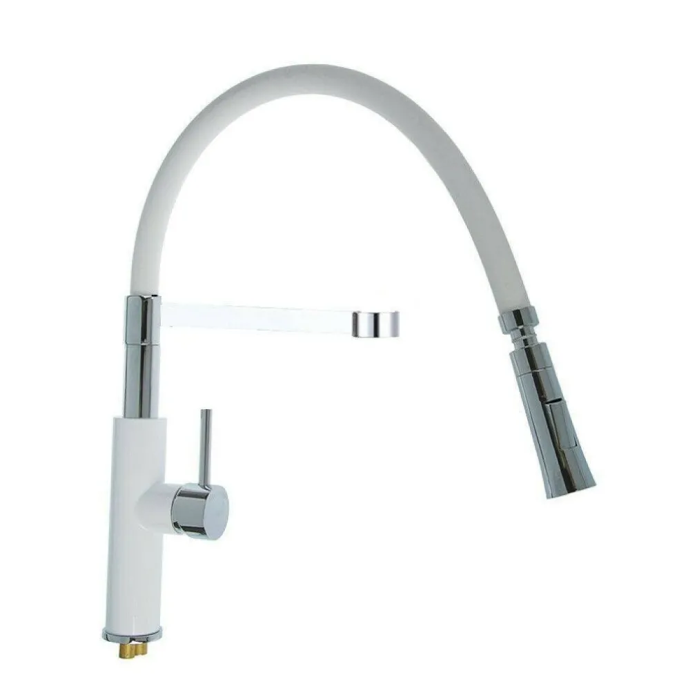 MISCELATORE RUBINETTO LAVELLO CUCINA CON DOCCETTA MONOCOMANDO CANNA ALTA 59594