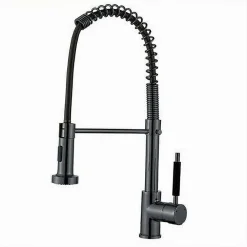 MISCELATORE RUBINETTO LAVELLO CUCINA DOCCETTA GETTO A MOLLA BOCCA GIREVOLE 87468