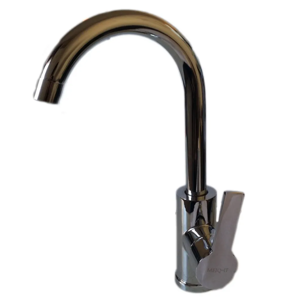 MISCELATORE RUBINETTO LAVABO LAVELLO CUCINA ACCIAIO CROMATO MONOCOMANDO