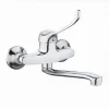 MISCELATORE RUBINETTO LAVELLO CUCINA VASCA MURO PARETE MONOCOMANDO CLINICA 69207