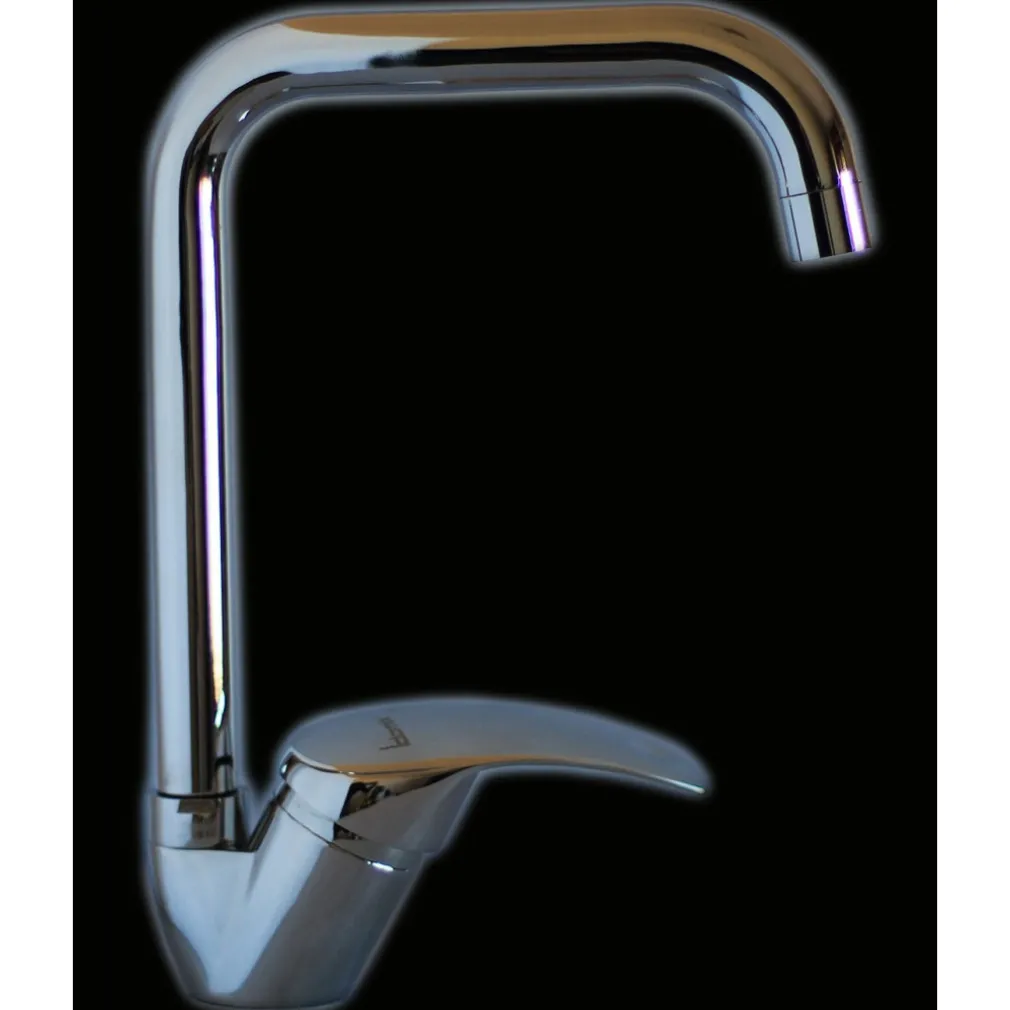 MISCELATORE RUBINETTO MONOCOMANDO PER LAVELLO CUNINA ACCIAIO CROMATO 3610