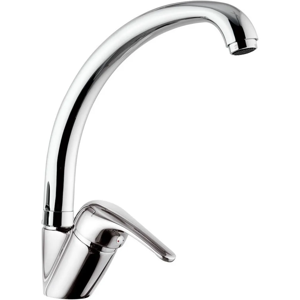 MISCELATORE RUBINETTO MONOCOMANDO LAVABO LAVELLO CUCINA CANNA ALTA MODERNO