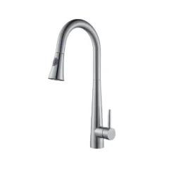 MISCELATORE RUBINETTO MONOCOMANDO LAVELLO CUCINA CON DOCCETTA A CANNA ALTA 52692