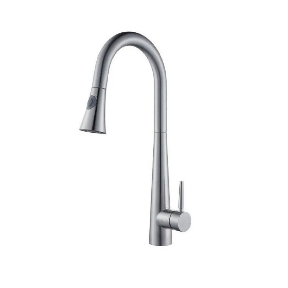 MISCELATORE RUBINETTO MONOCOMANDO LAVELLO CUCINA CON DOCCETTA A CANNA ALTA 52692