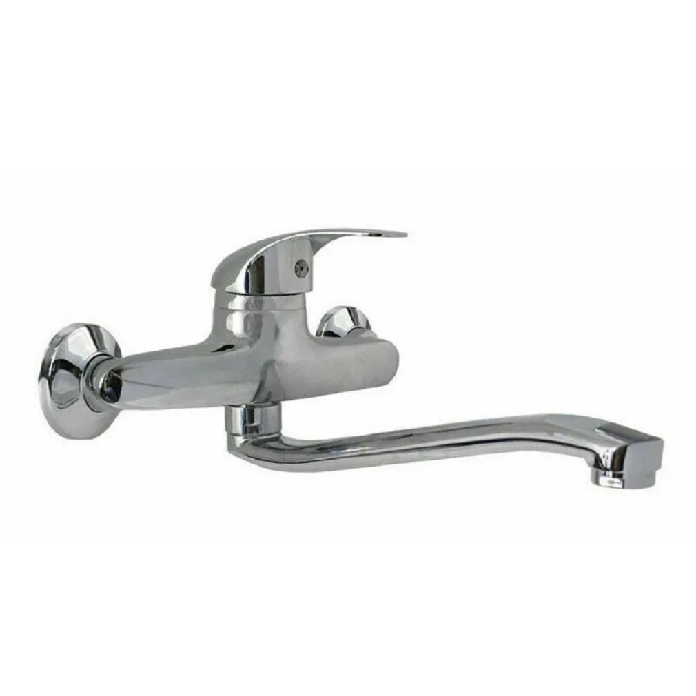 MISCELATORE RUBINETTO MONOCOMANDO LAVELLO CUCINA CANNA ALTA CROMATO MURO 69139