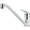 MISCELATORE RUBINETTO MONOCOMANDO PER LAVELLO CUCINA ACCIAIO CROMATO