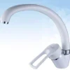 MISCELATORE RUBINETTO MONOCOMANDO LAVABO PER LAVELLO CUCINA CANNA ALTA BIANCO