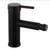 MISCELATORE RUBINETTO PER LAVABO BIDET BAGNO ACCIAIO INOX NERO PILETTA RAY 87392
