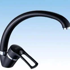 MISCELATORE RUBINETTO PER LAVELLO LAVANDINO CUCINA MONOCOMANDO COLORE NERO CAPRI