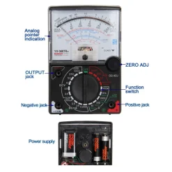 MISURATORE ANALOGICO PORTATILE VOLTMETRO AMPEROMETRO OHMMETRO YX-360TRN