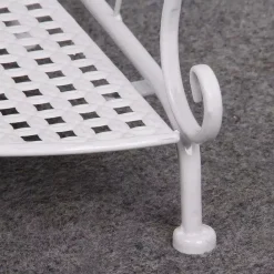 MOBILE 5 MENSOLE AD ANGOLO BAGNO RIPOSTIGLIO ANGOLIERA RIPIANI PORTAOGGETTI FERRO DECORATO