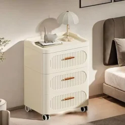 MOBILE CONTENITORE IN PLASTICA CON RUOTE 3 RIPIANI CASSETTI PER CAMERA SOGGIORNO INGRESSO