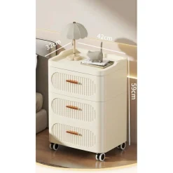 MOBILE CONTENITORE IN PLASTICA CON RUOTE 3 RIPIANI CASSETTI PER CAMERA SOGGIORNO INGRESSO